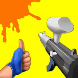 彩弹射击3D-敲打它们