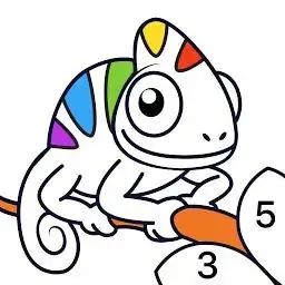 彩色数字填充书