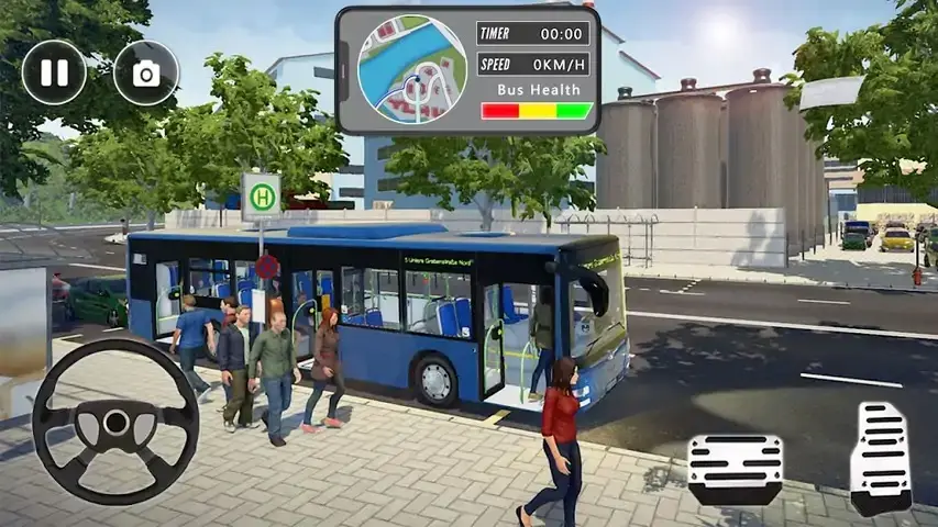 公交车模拟器2020：教练公交车驾驶游戏