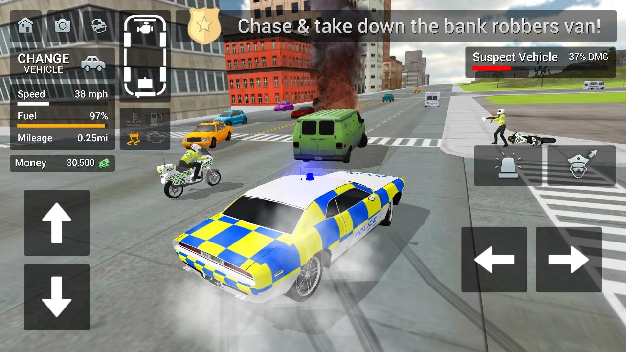 警车驾驶：骑摩托车