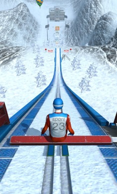 滑雪坡道跳跃
