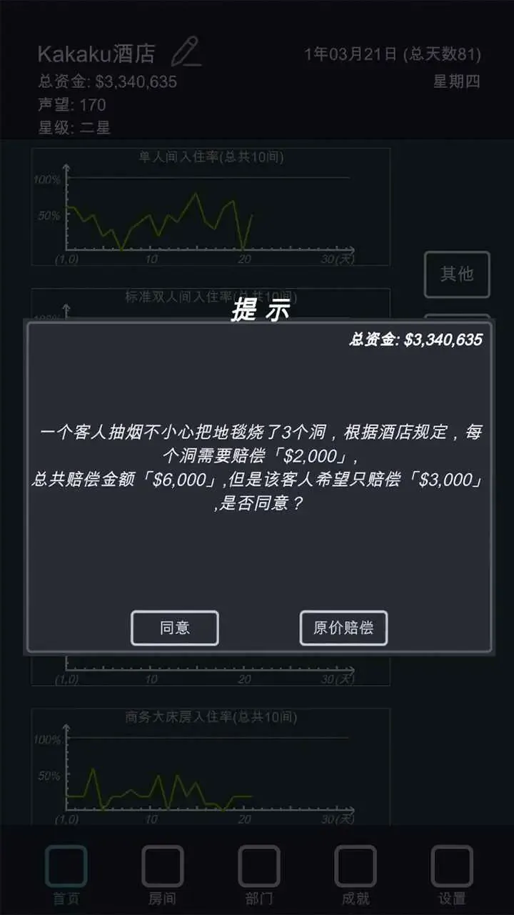 模拟经营:我的酒店(辅助菜单)