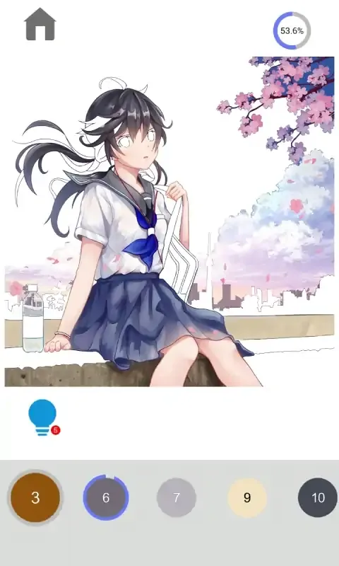 指尖涂色
