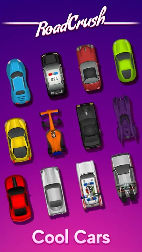 RoadCrush：快速的2D街机游戏