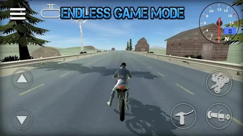摩托车三轮车骑手3D