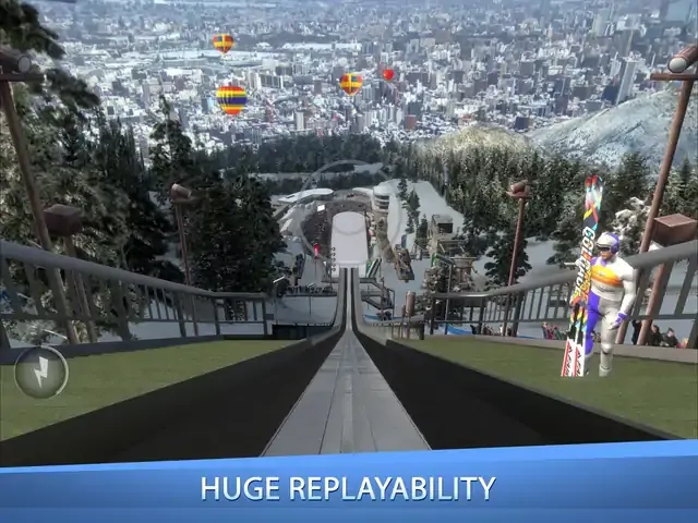 冬季运动跳台滑雪模拟