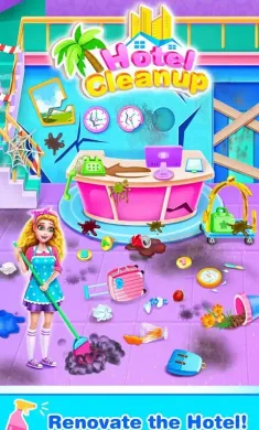 婴儿酒店清洁–女孩的清洁乐趣 婴儿酒店清洁–女孩的清洁乐趣