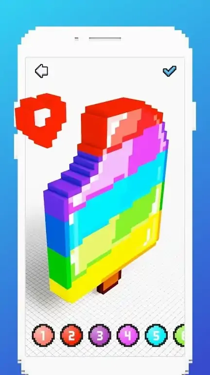 3D像素填色游戏