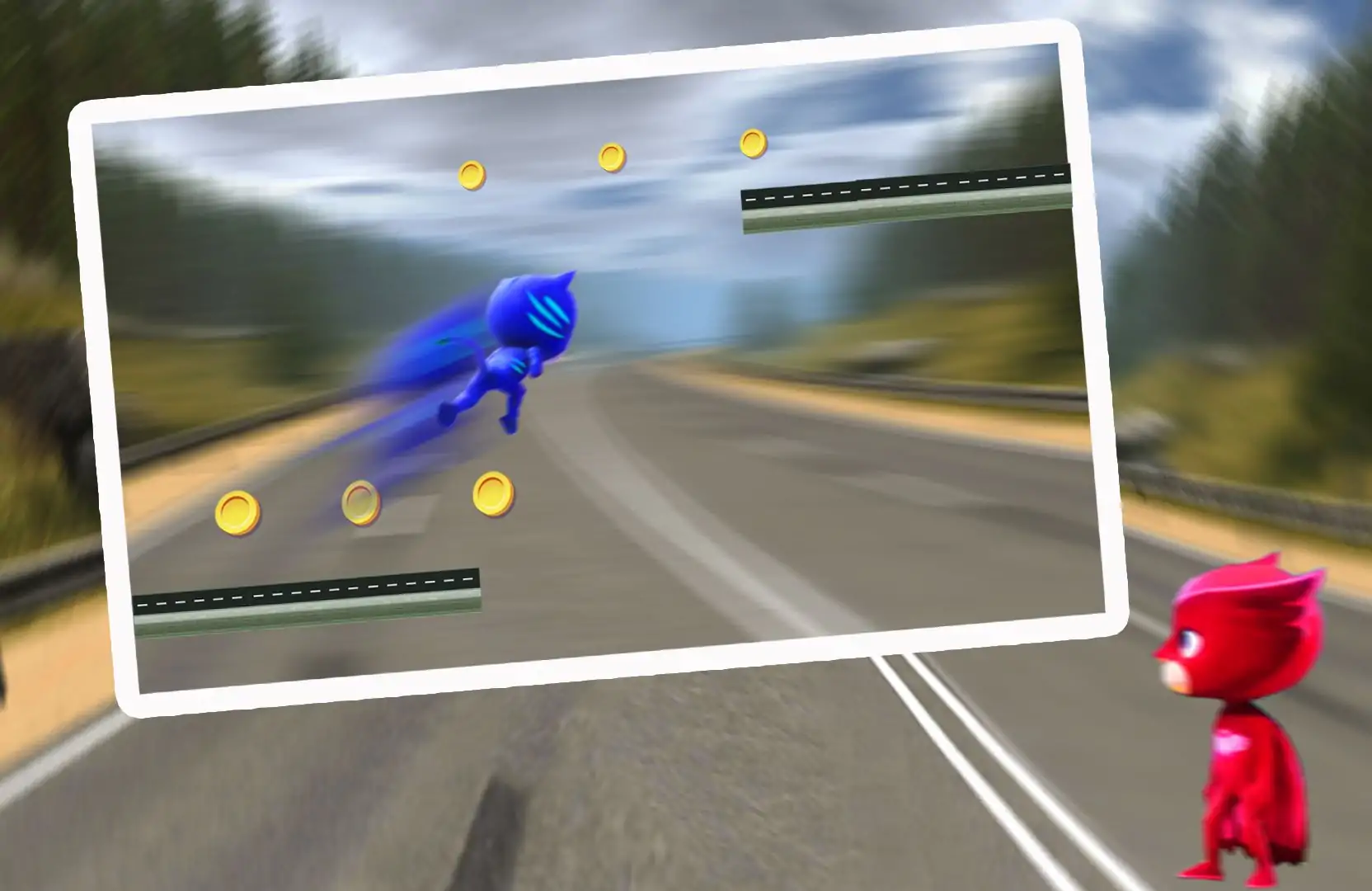 Pj跑步者面具冲