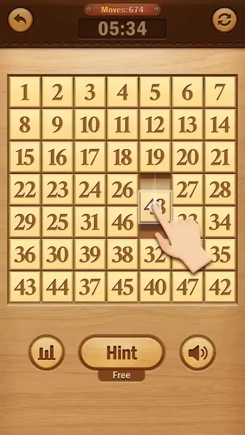 数字拼图-滑动拼图