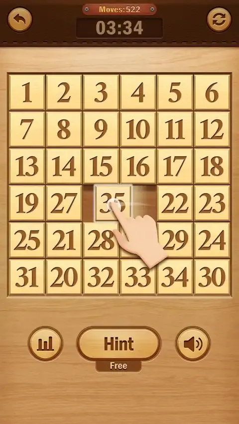 数字拼图-滑动拼图