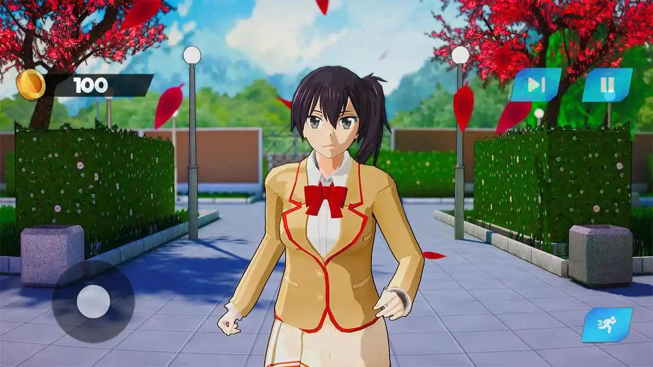 动漫高中樱花女孩生活：3D模拟器 
