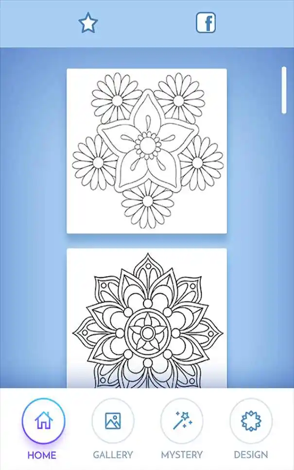 花朵曼陀罗：涂色本
