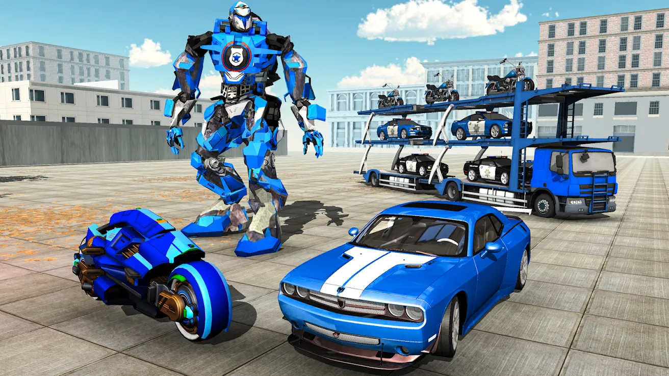 S Navy Planes Robot Car Bike - Transporter Games(美国海军飞机机器人)