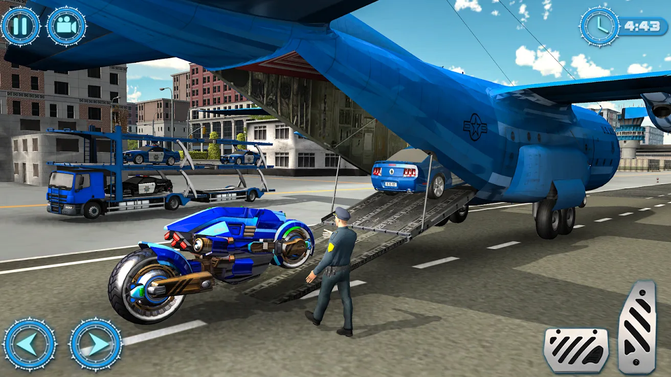 S Navy Planes Robot Car Bike - Transporter Games(美国海军飞机机器人)