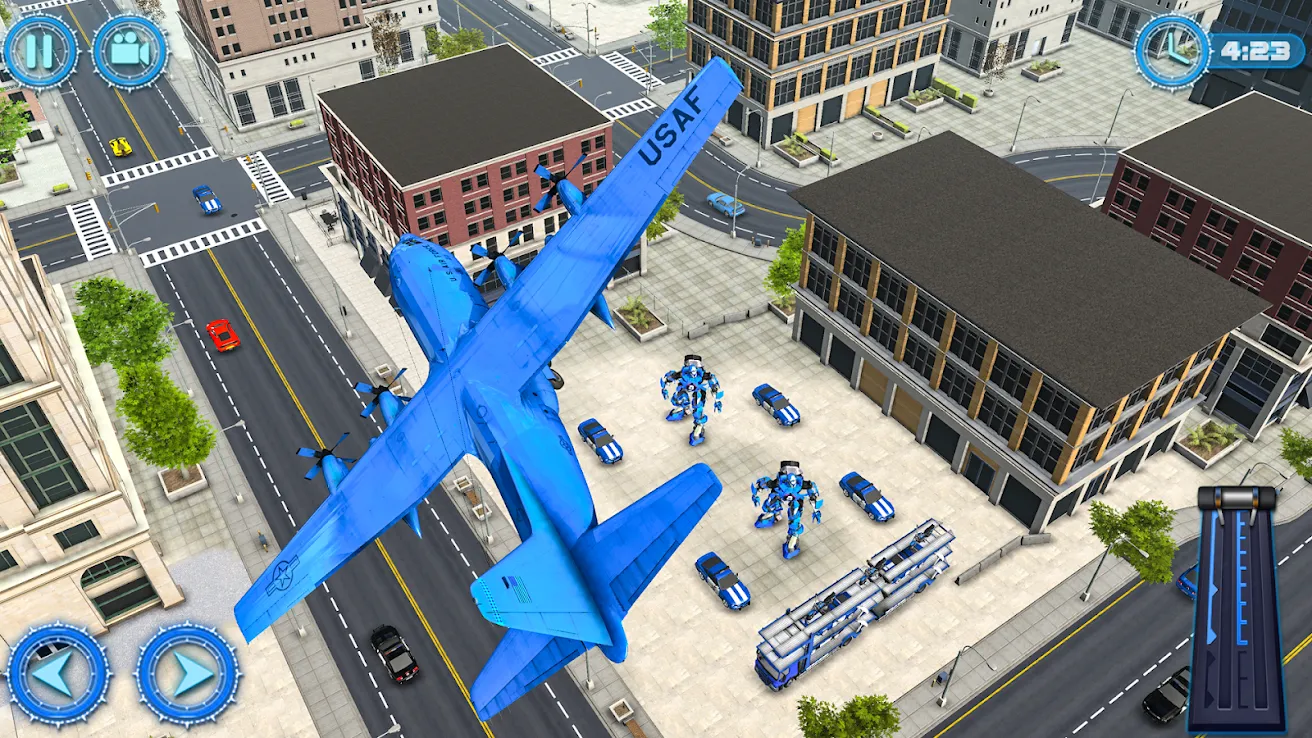 S Navy Planes Robot Car Bike - Transporter Games(美国海军飞机机器人)