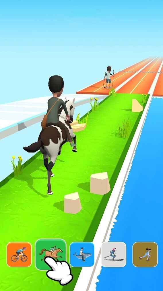 切换坐骑赛跑