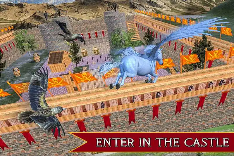 Flying Unicorn Horse Family Jungle Survival(飞行独角兽)