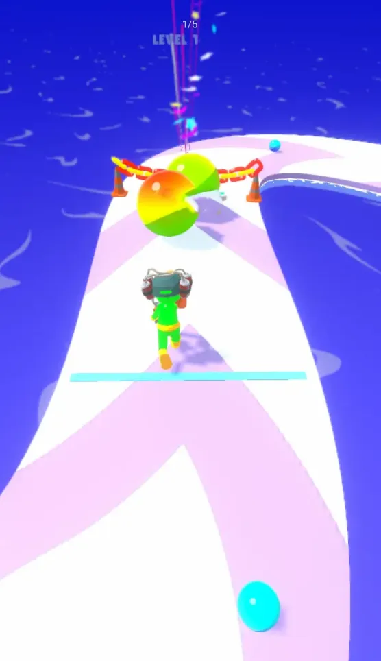 吹着球跑