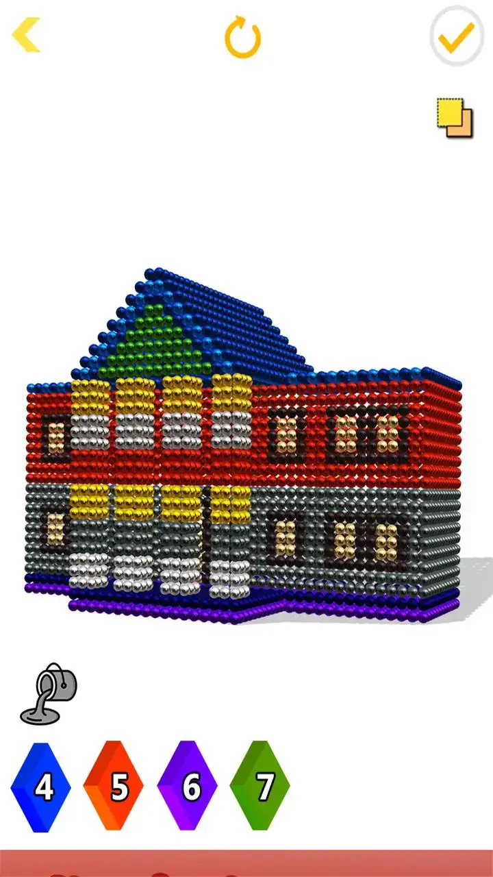 房屋磁铁世界3D：由电磁球建造