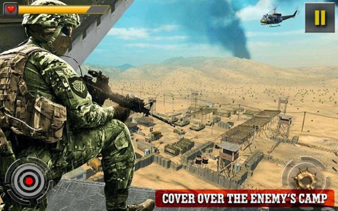 狙击兵飞行直升机射击
