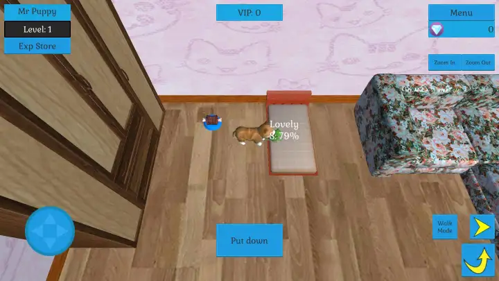 可爱的袖珍猫和小狗3D