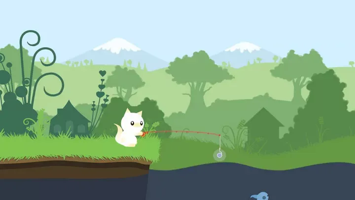 小猫钓鱼