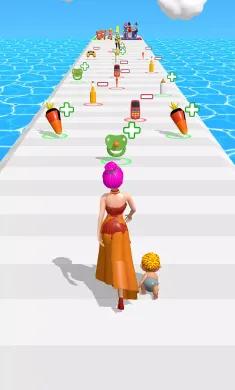 好妈妈和坏妈妈：3D跑步游戏