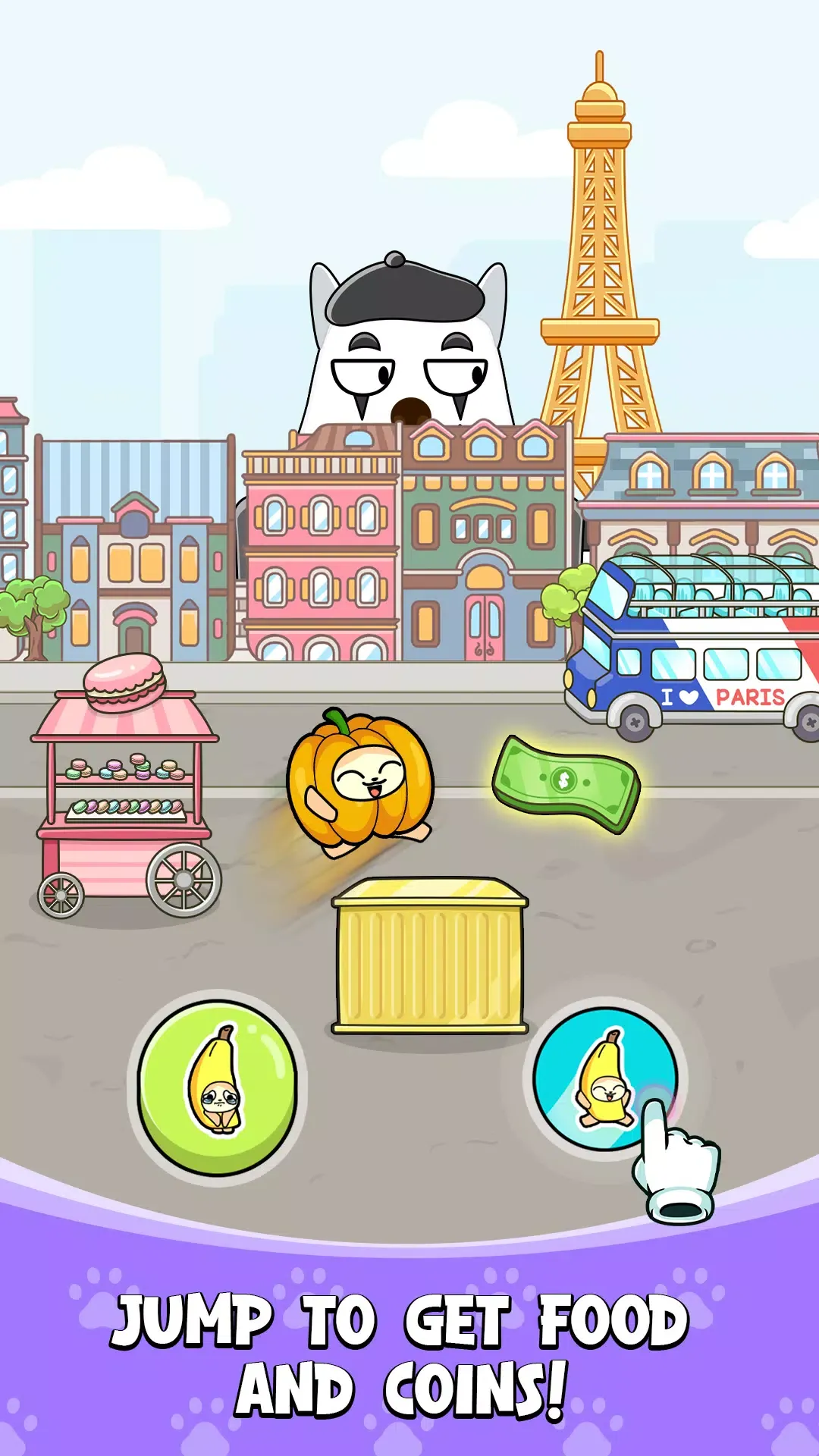 猫的选择：跳跃或奔跑游戏
