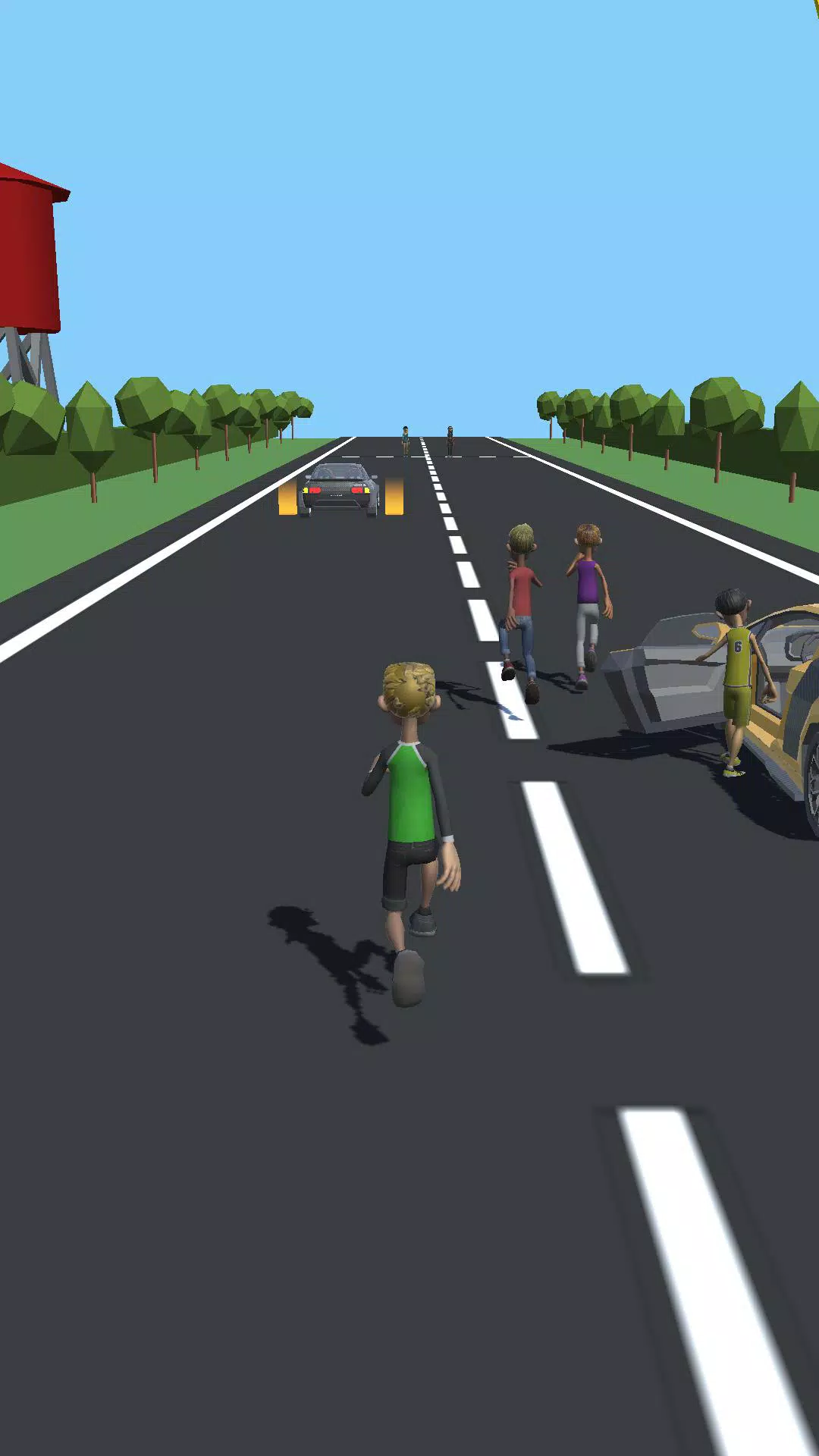 男子赛跑