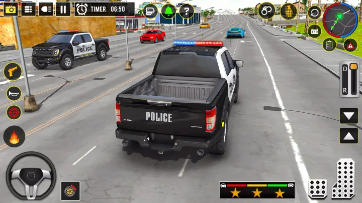 警察黑帮汽车追逐游戏