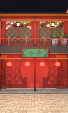 想从逃脱游戏中华料理店出来