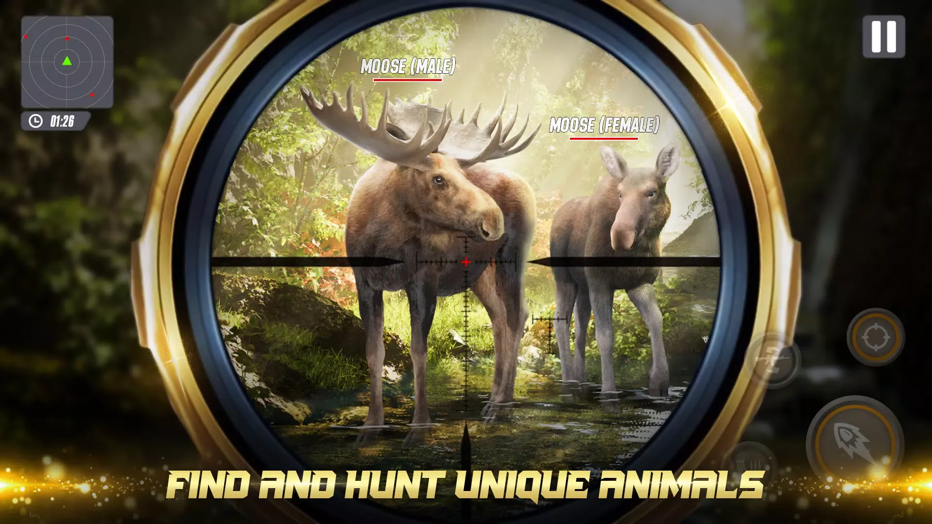 Hunter Sniper - 猎鹿人 动物射击游戏 鹿狩猎