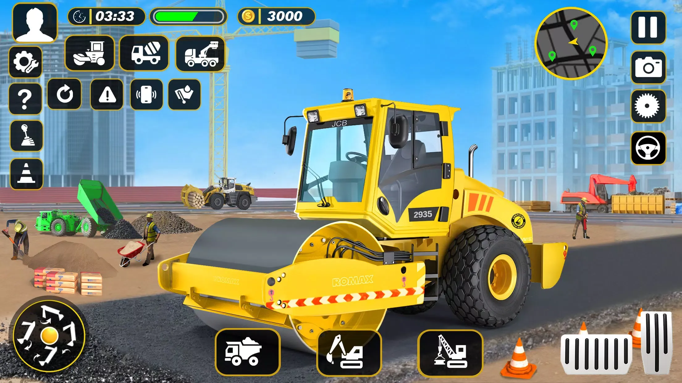 JCB建筑挖掘机3D