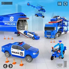 警车运输车游戏3D