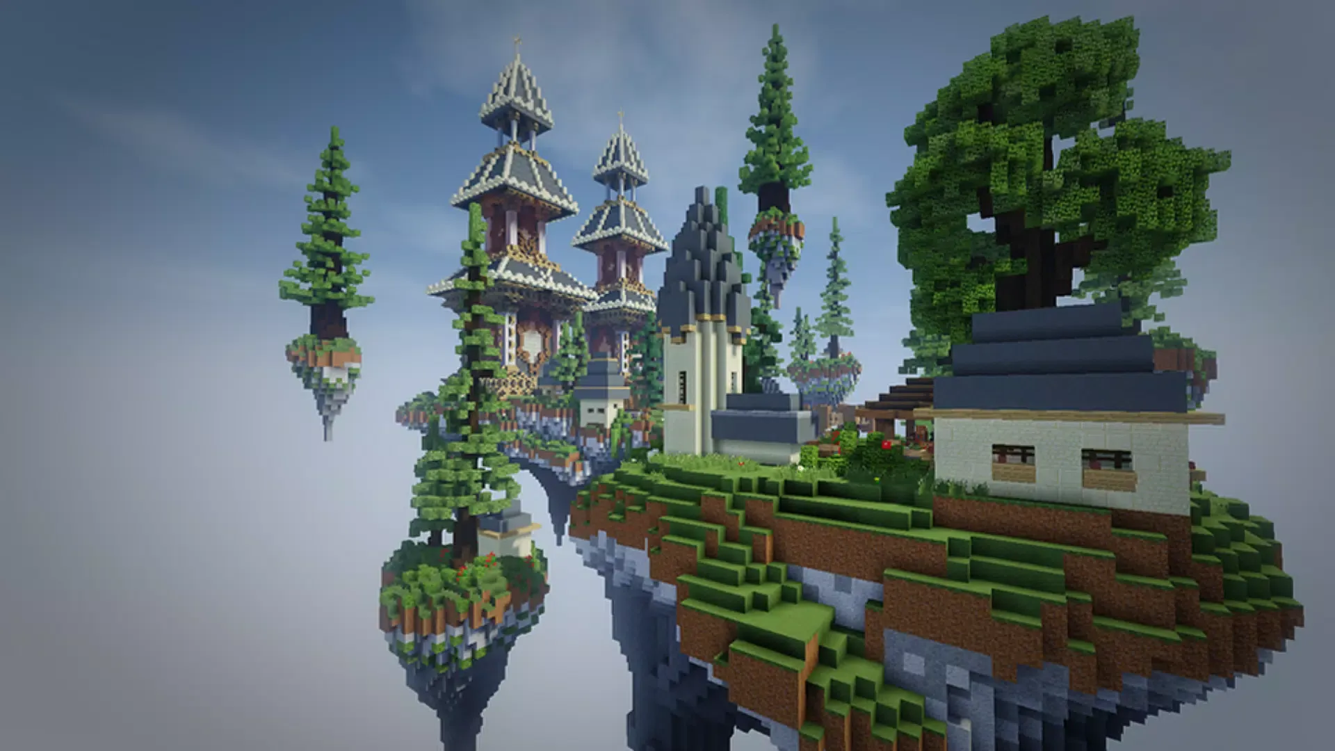 Minecraft PE 2024 的天空地图