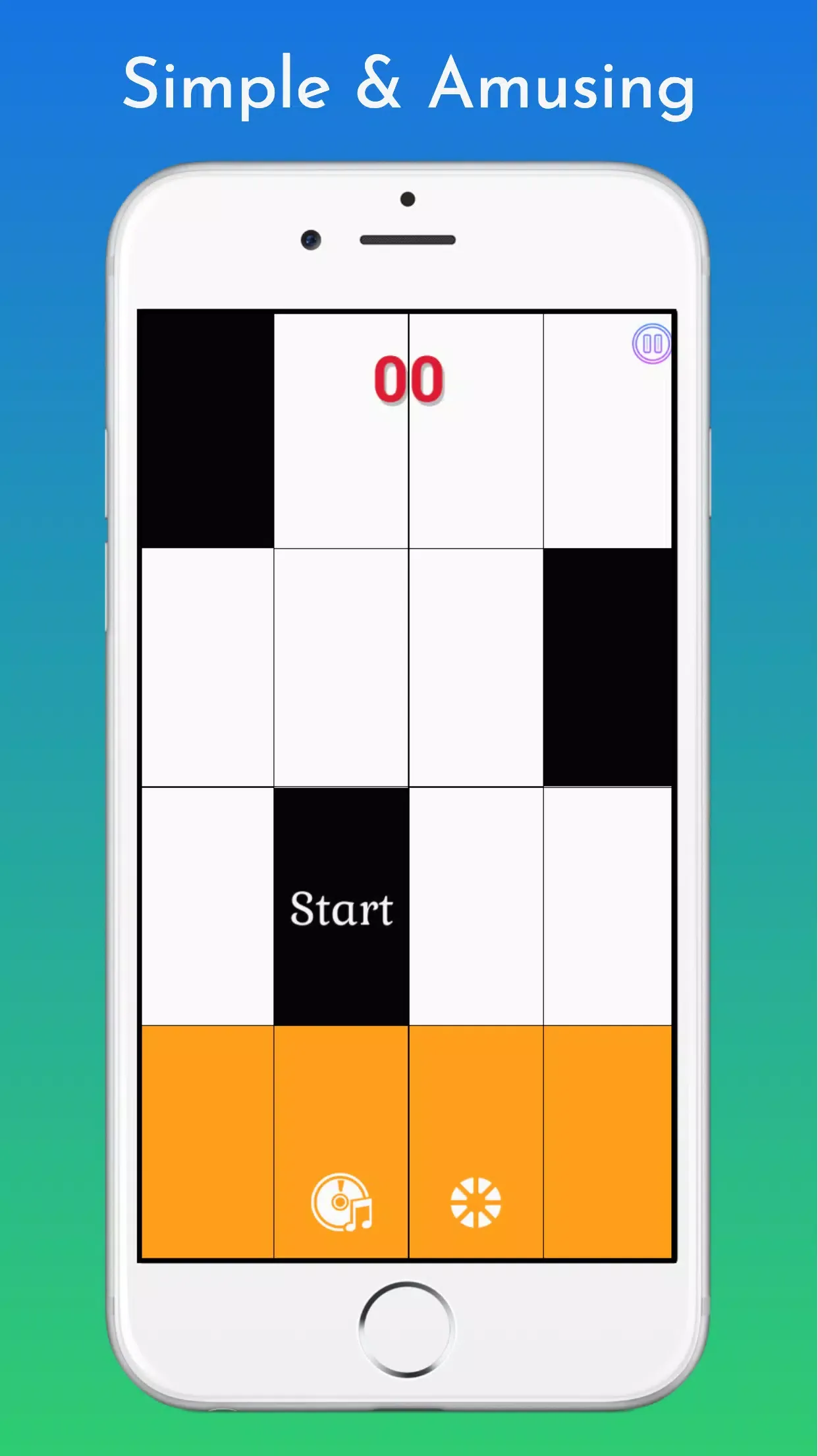 白色瓷砖：钢琴游戏