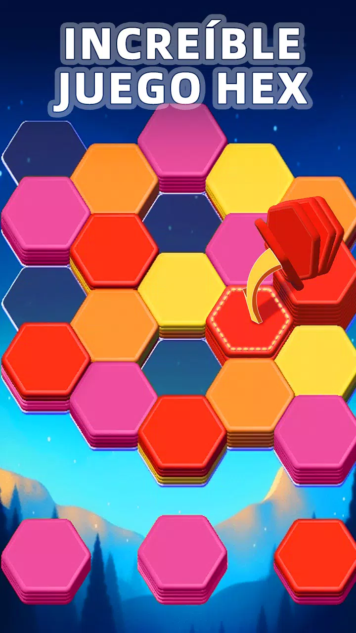 Hexa益智游戏：颜色排序