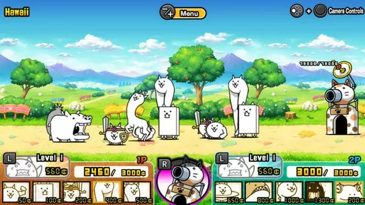 两人一起！猫咪大战争