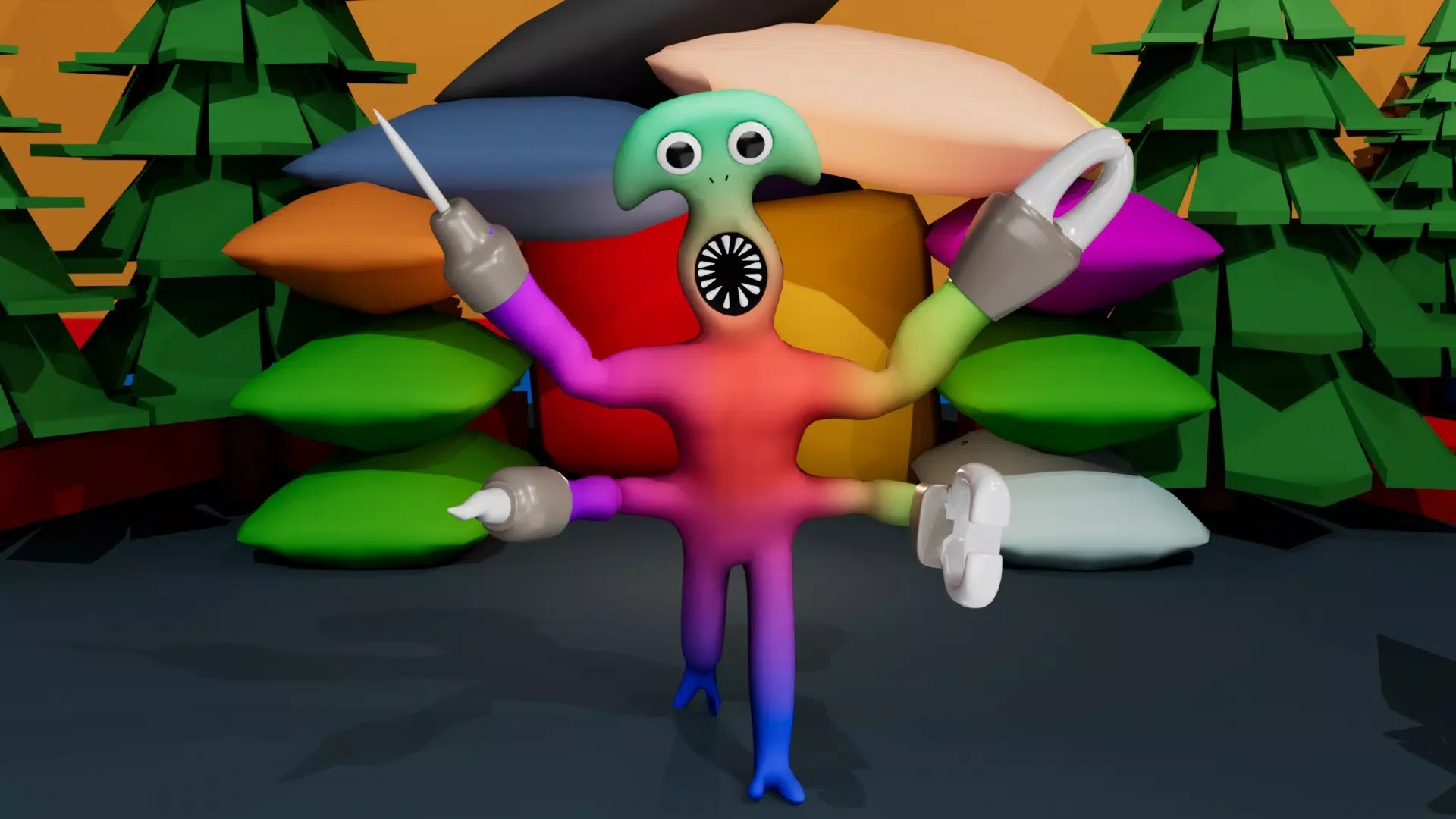 彩色怪兽挑战3D