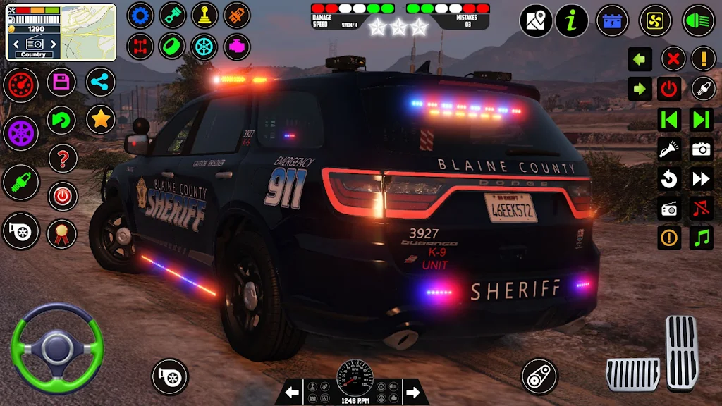 警察普拉多汽车