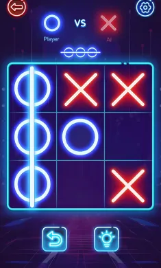 井字棋 - 红蓝大作战, 双人游戏, Tic Tac Toe