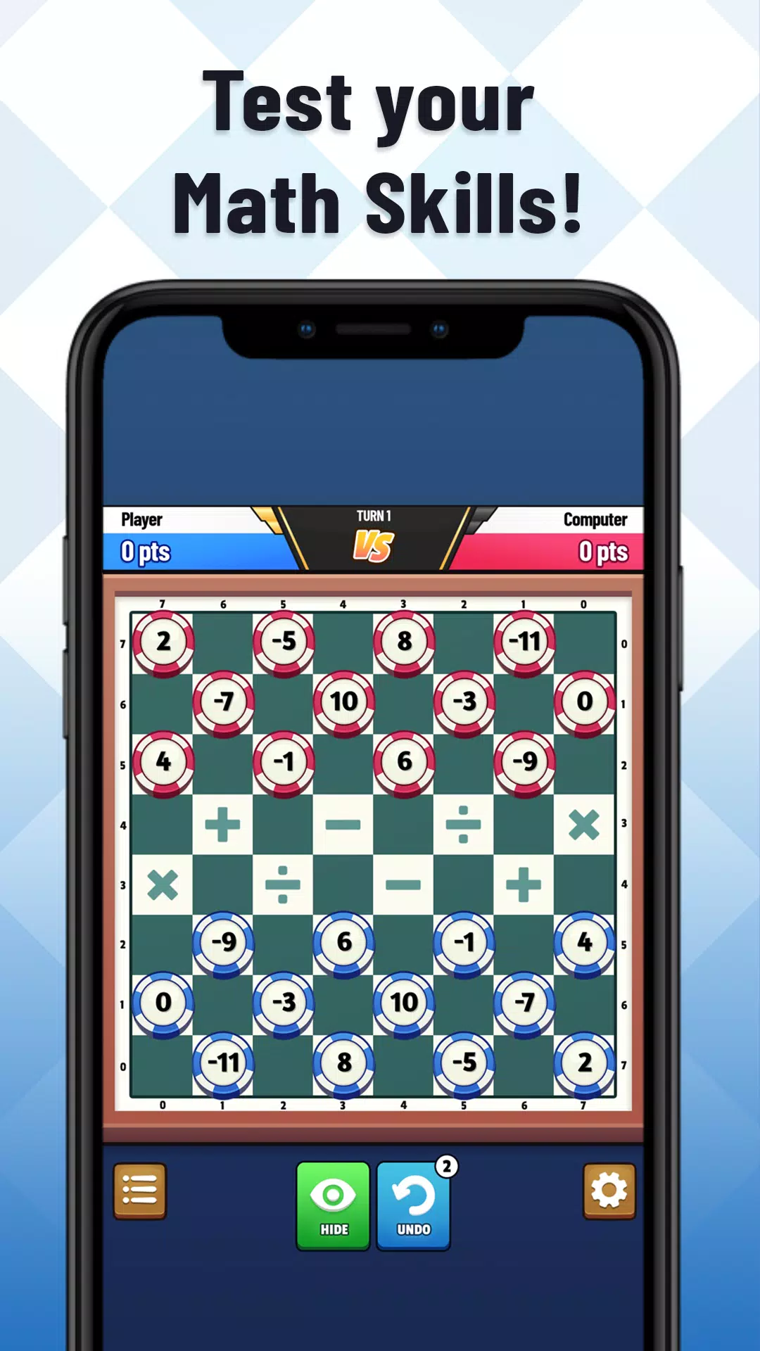 Damath：数学跳棋