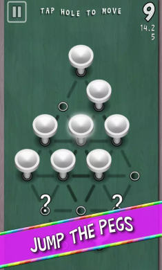三角钉跳棋游戏