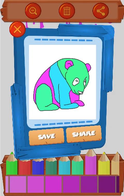 熊猫上色