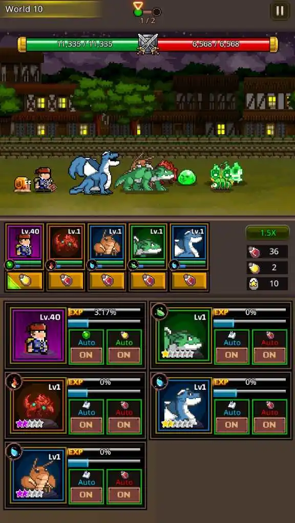 培养像素兽大师(辅助菜单)