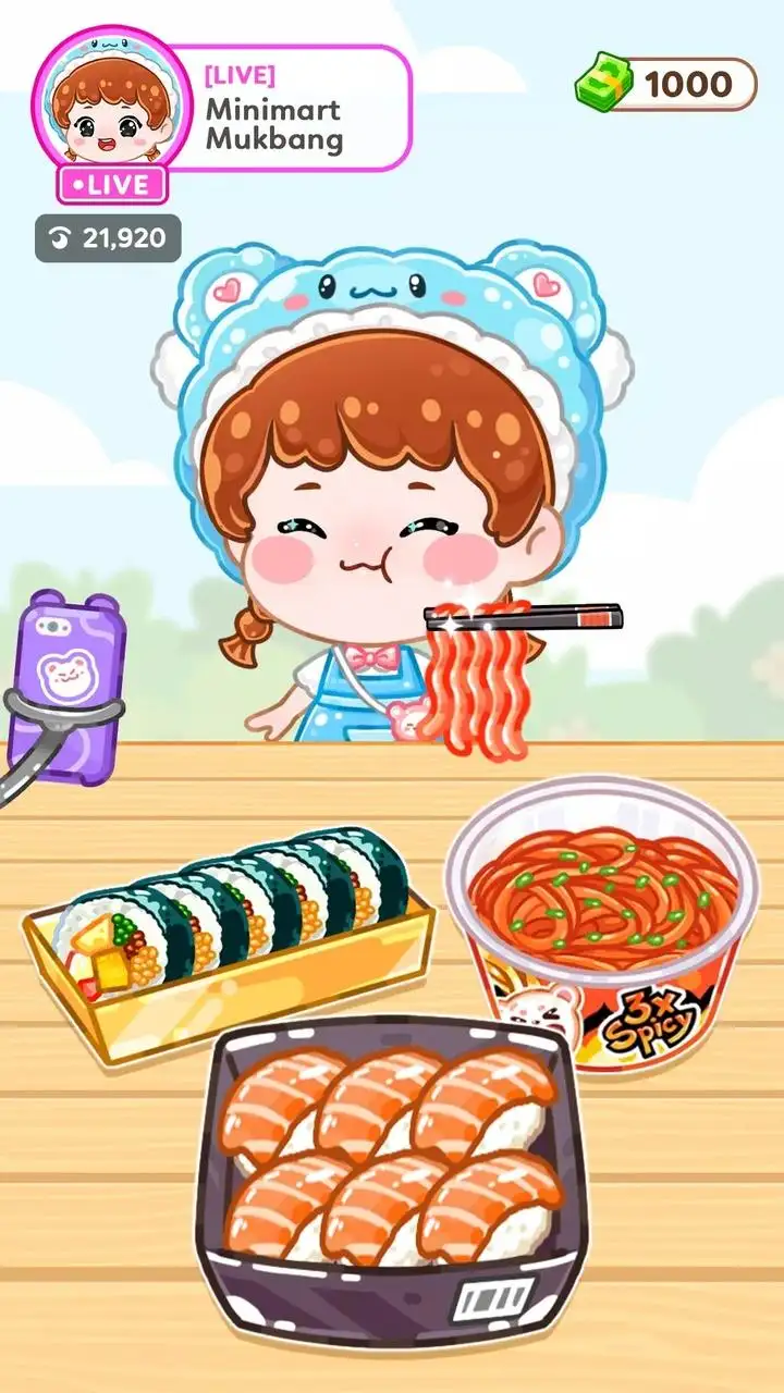 吃播女孩