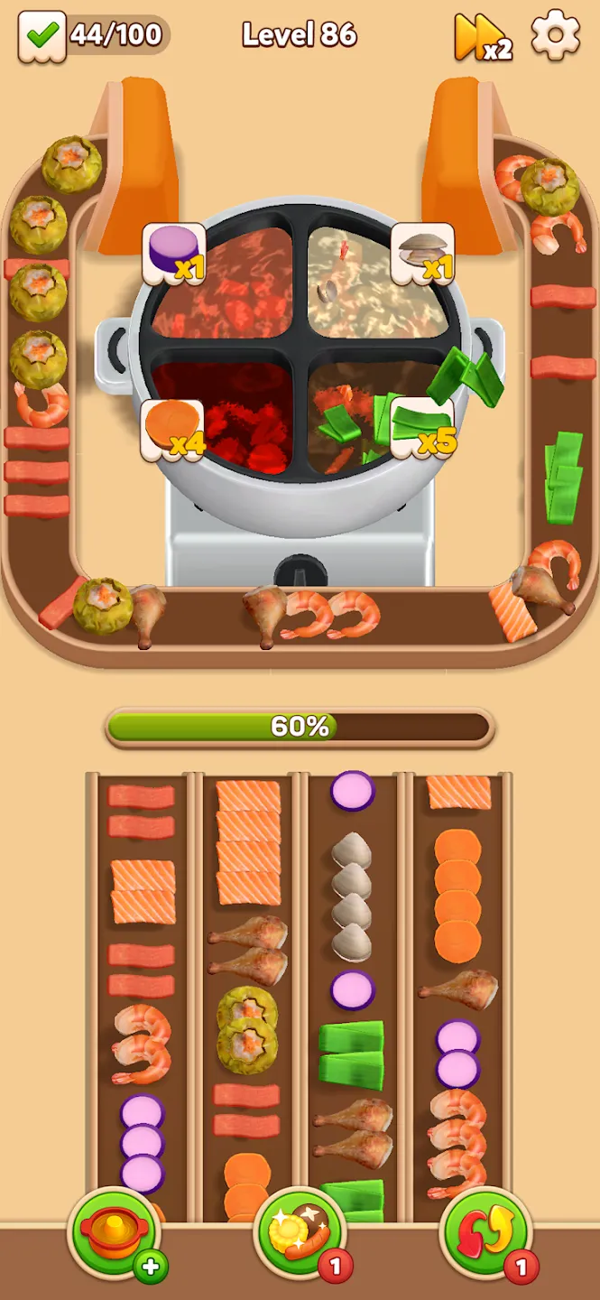 火锅流：美食游戏(辅助菜单)