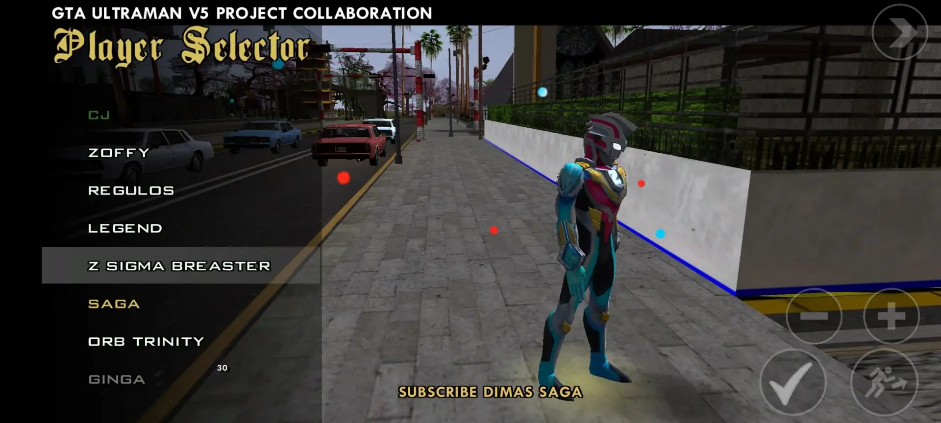 奥特曼V5模组GTA SA 奥特曼V5模组GTA SA