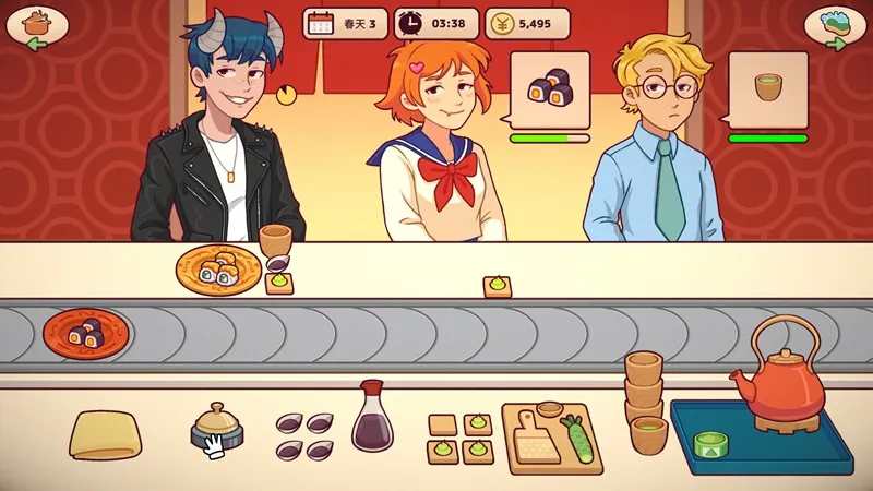美味回转寿司店模拟器